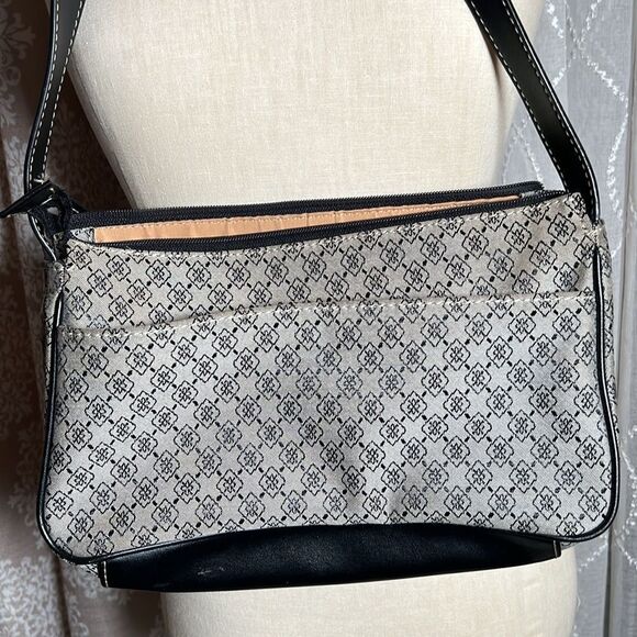 VINTAGE Villager by Liz Claiborne Shoulder Bag – Monogram Print - Picture 8 of 13
